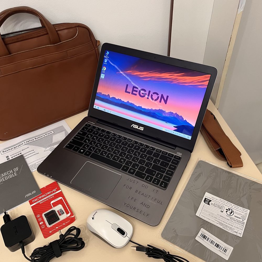Ноутбук шустрый Asus VivoBook Silver 14 ультрабук для учебы и работы