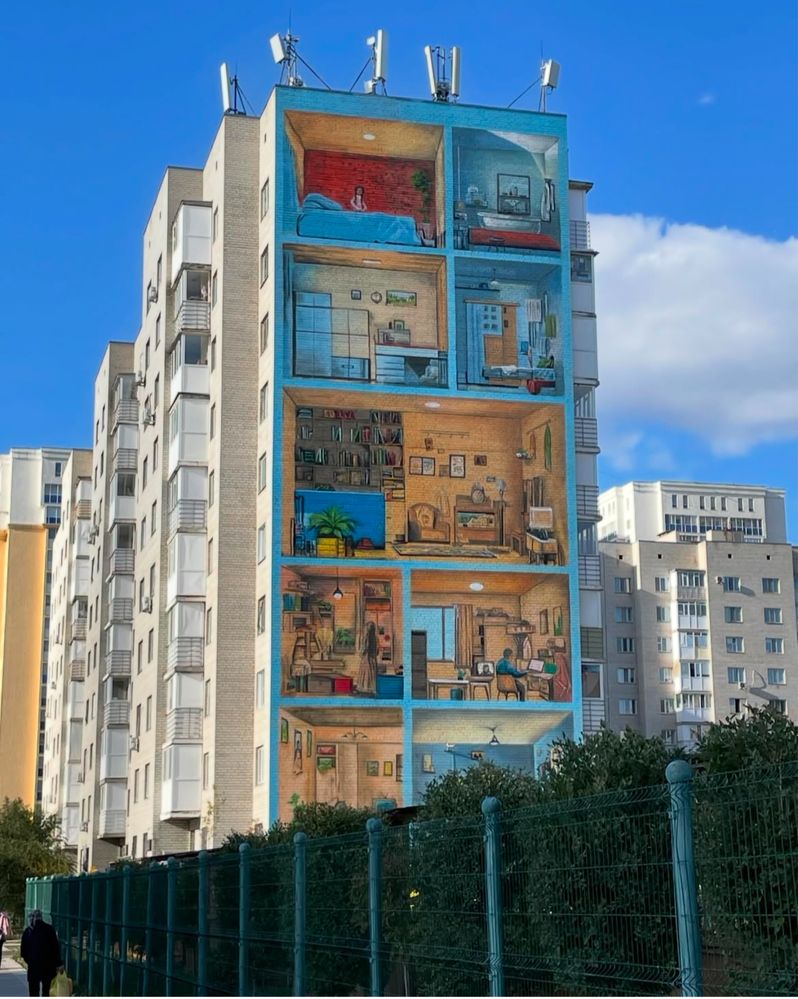 Мурал, художник, рисунки, роспись