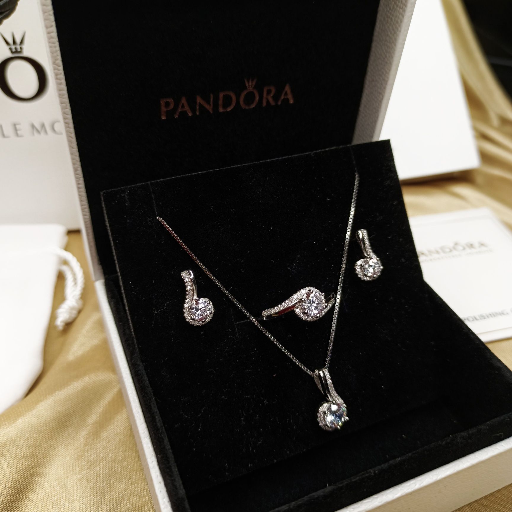 Серебряный набор Пандора, скидка 50%