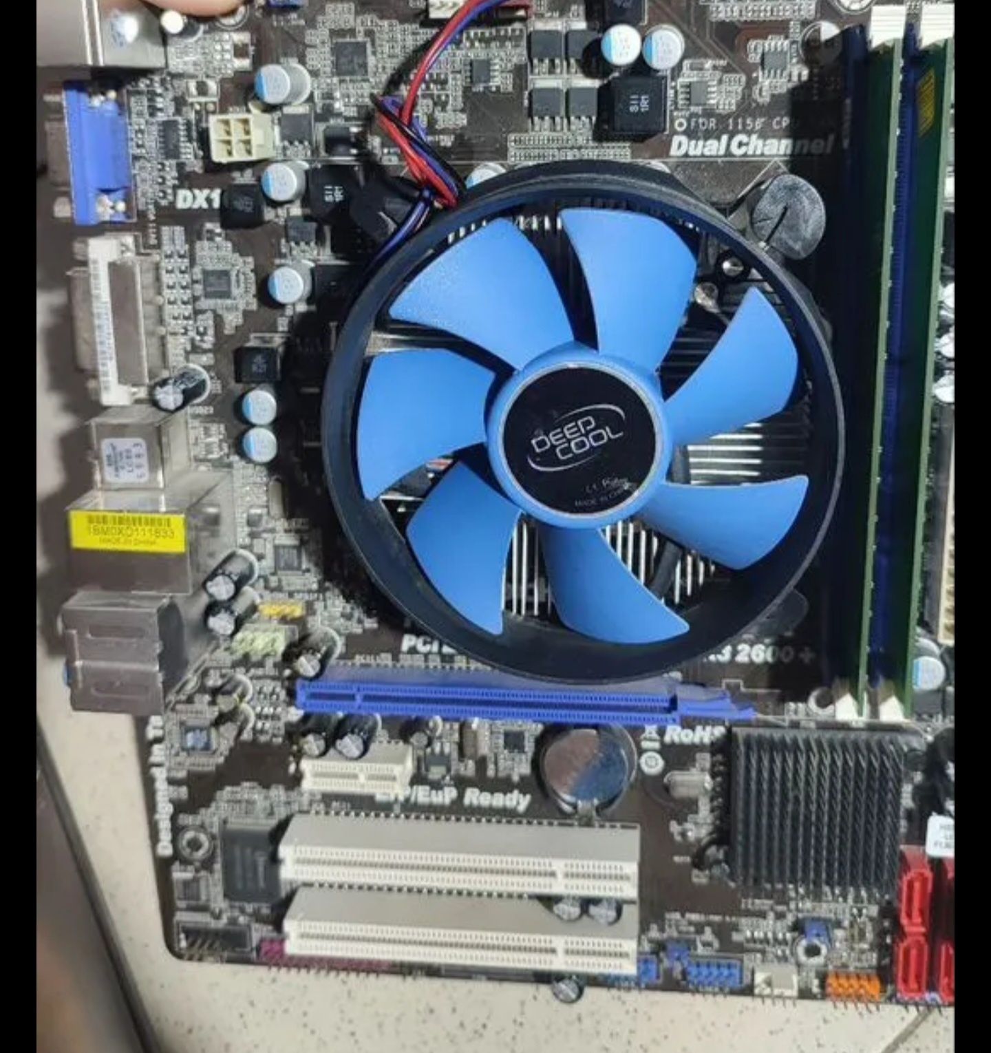 Материнская плата ASRock H55M-LE,полный комплект процессор и память