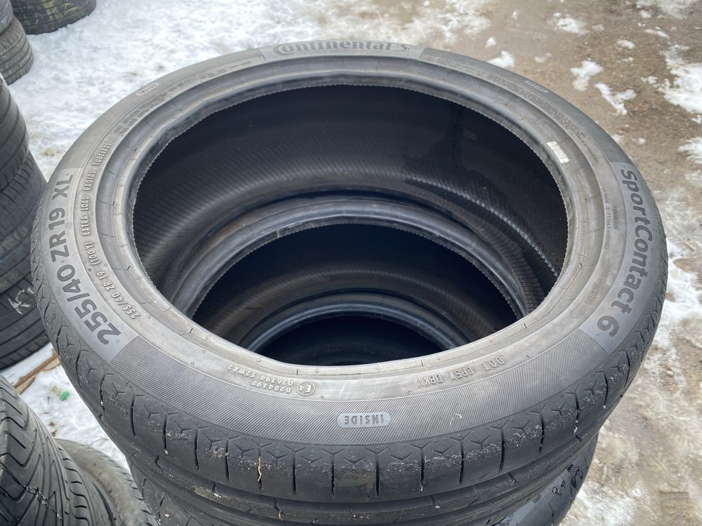Пара летние шины 255/40/19 255/40R19 Continental.