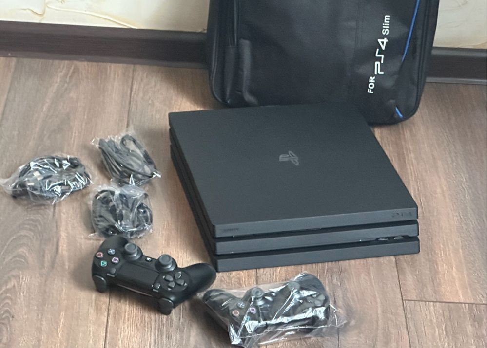 +Новый Playstation 4 Pro 1TB 2023/2 джойстика/ps 4 pro 1000GB