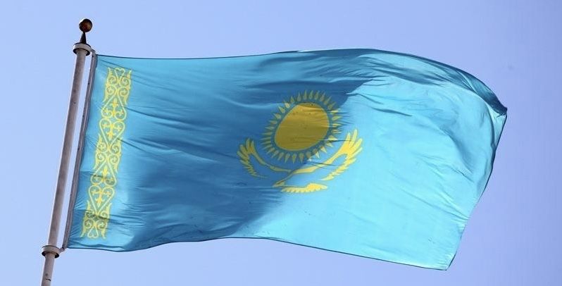 Флаг Казахстан РК уличный 1х2 метр