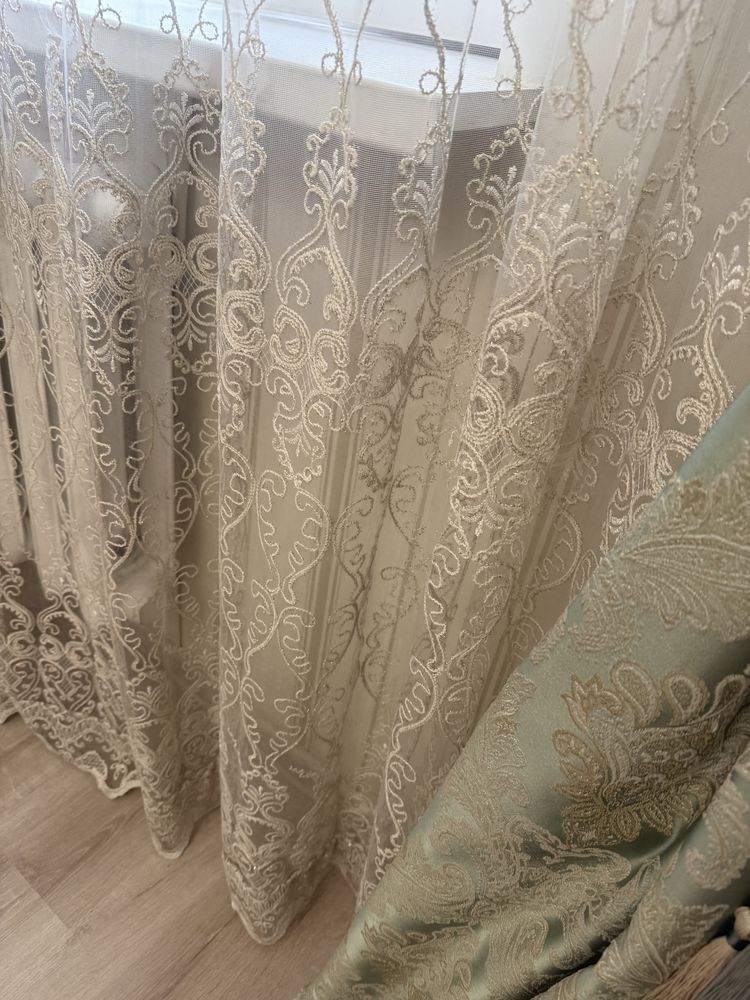 Продам комплект шторы и тюль