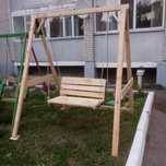 Качели деревянные  новые