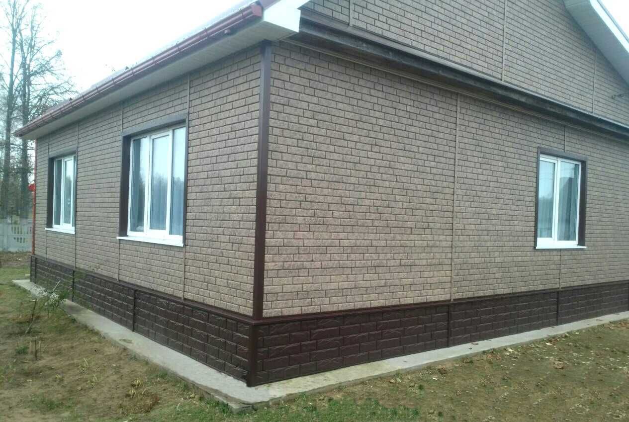 Сайдинг, фасадные панели под кирпич, под камень.