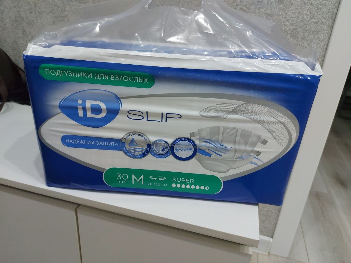 Продам памперсы ID slip  M. 1 пачка