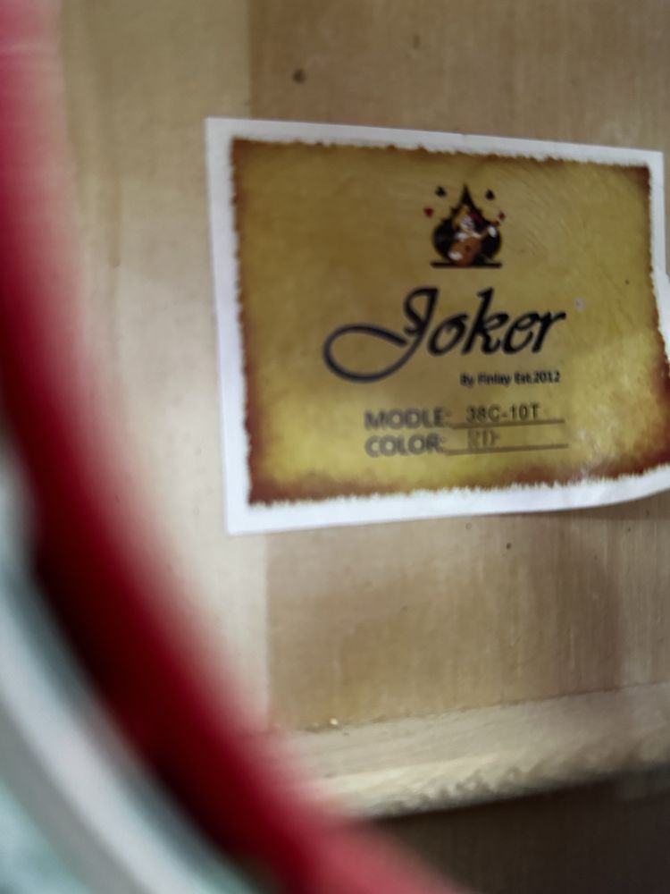 Joker гитара, красный цвет