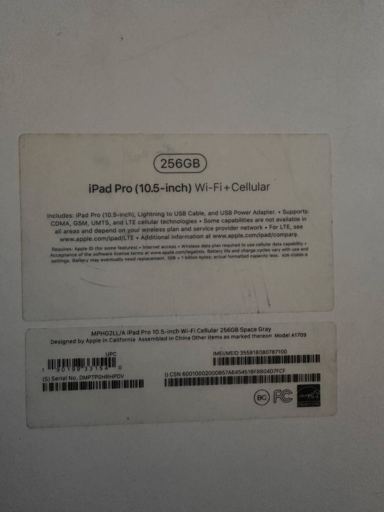 Продам iPad pro 256 gb