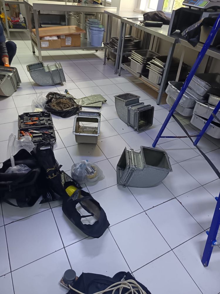 Установка профессиональной вытяжки в Астане