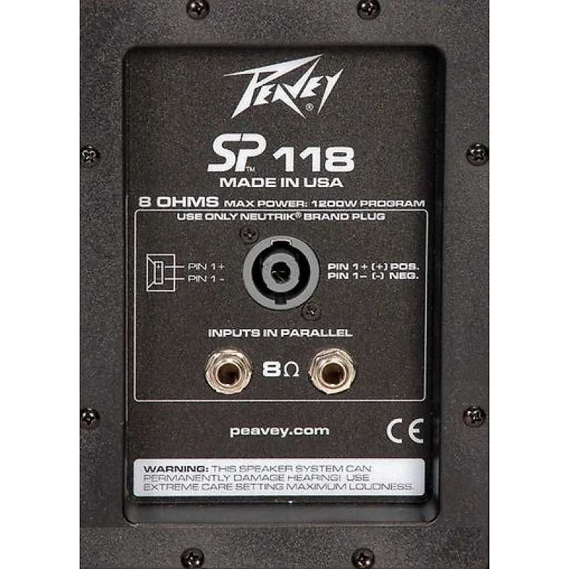 Сабвуфер Peavey SP-118, 2400 Вт, США, в наличии 1 штука