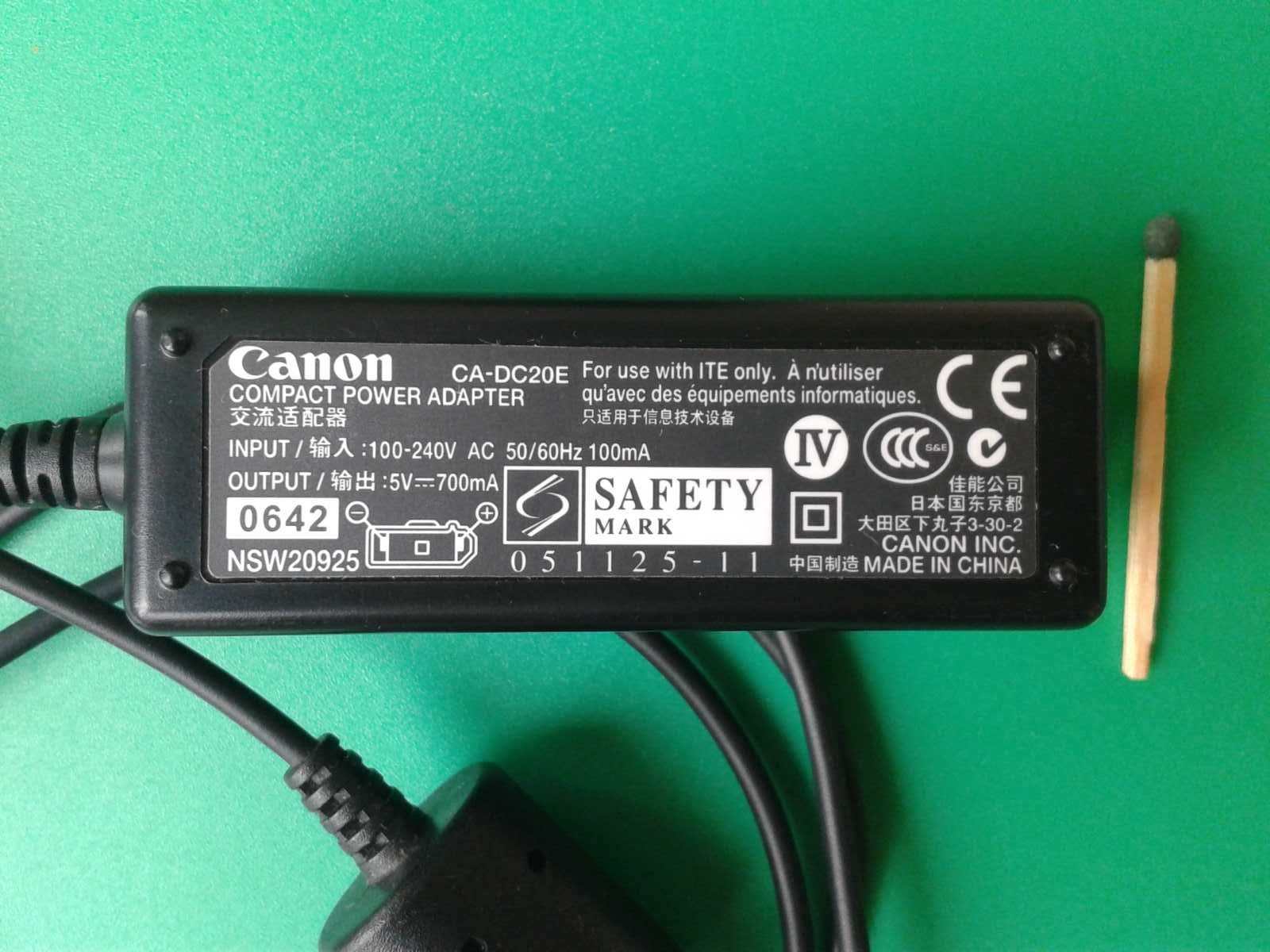 Сетевое зарядное блок питания фото видео аудио техника Canon оригинал