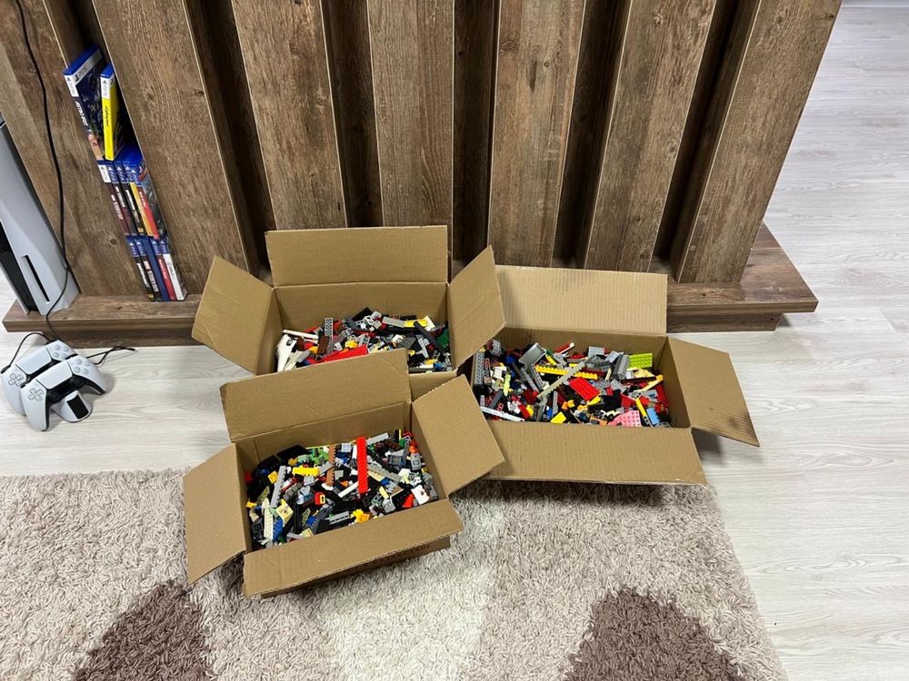 Конструктор лего lego остатки от разных наборов вперемешку 3 коробки