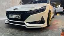 Губа накладка на передний бампер Elantra CN7 2022