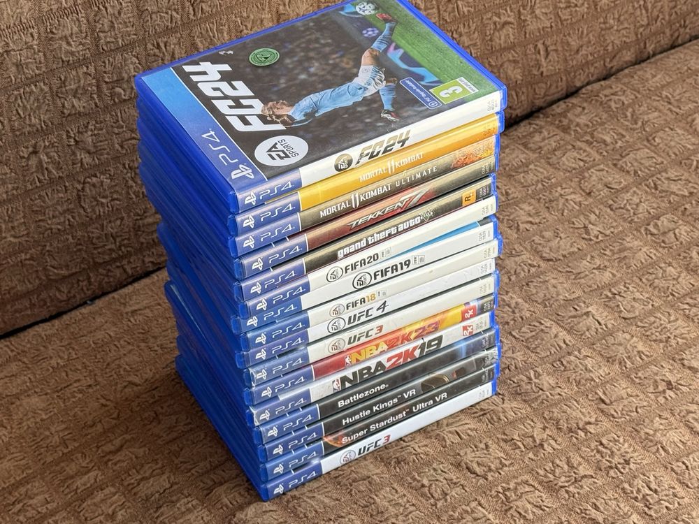 Игры для PlayStation 4 диски,MK11,Tekken 7,GTA5,UFC4,FC24,NBA 2K23/19