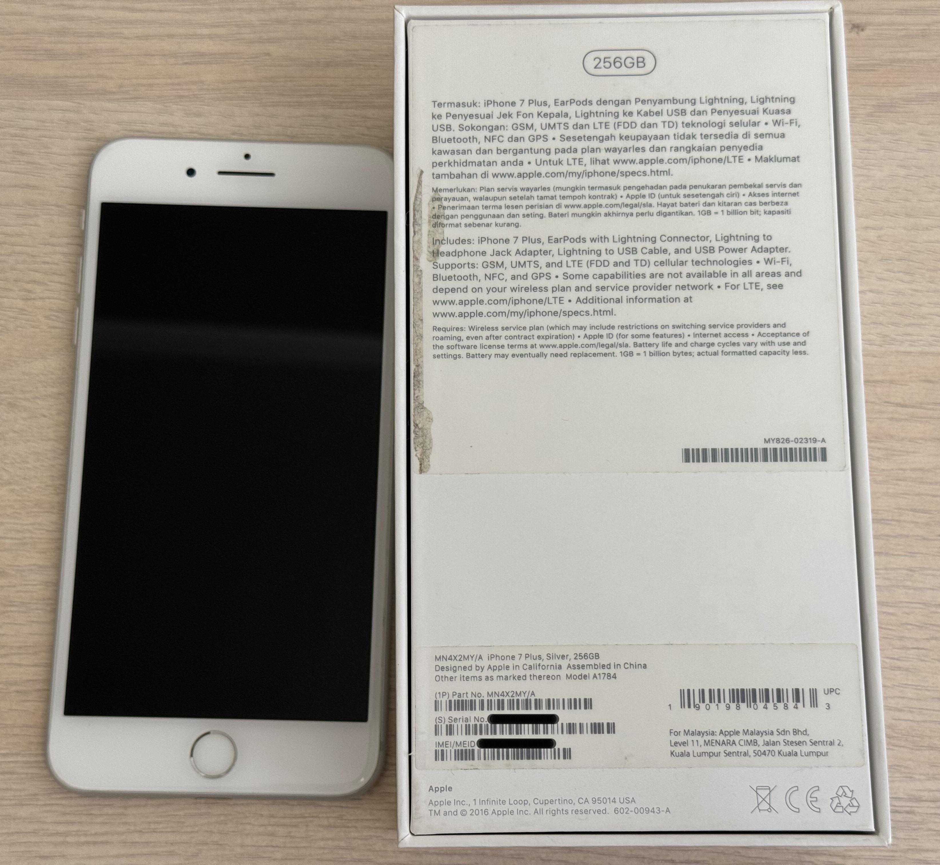 iPhone 7 Plus 256gb Silver