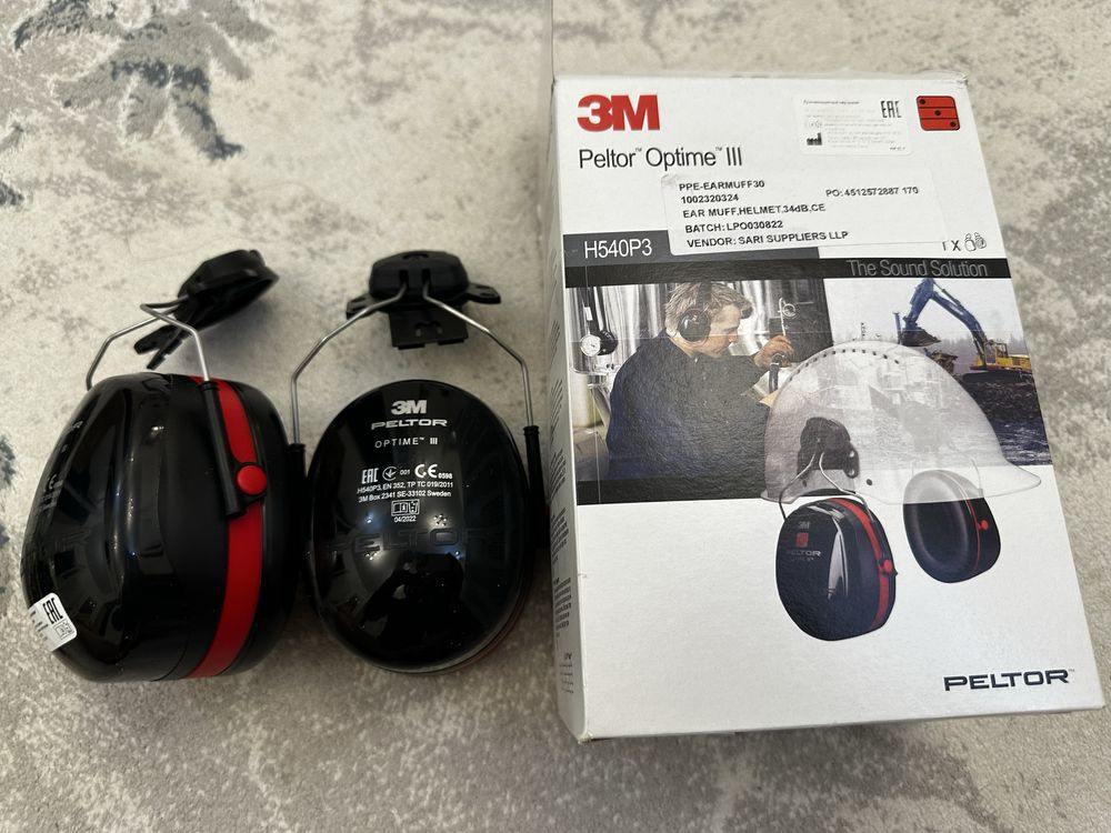 Наушники на каску от шума СИЗ, PPE