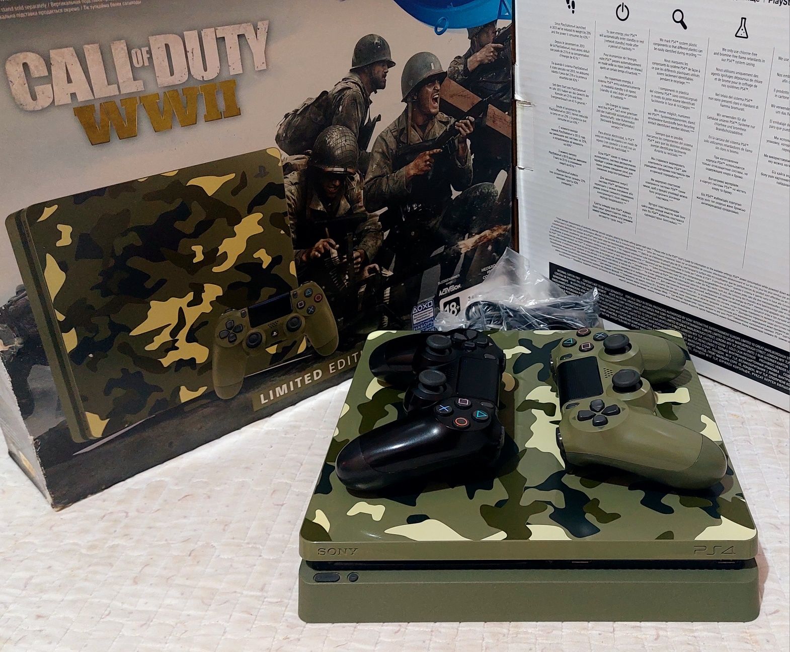 Ps4 slim 1tb Limited 2 дж +WWII,Fc25,Nfs!