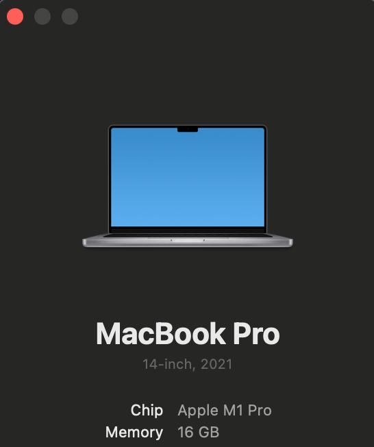 Macbook 14 M1 Pro 512gb