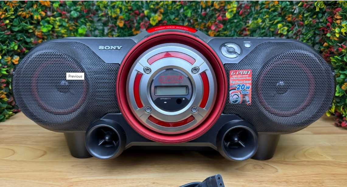 Sony CFD-G500 стерео CD/радио бумбокс G PDW + Bluetooth приёмник