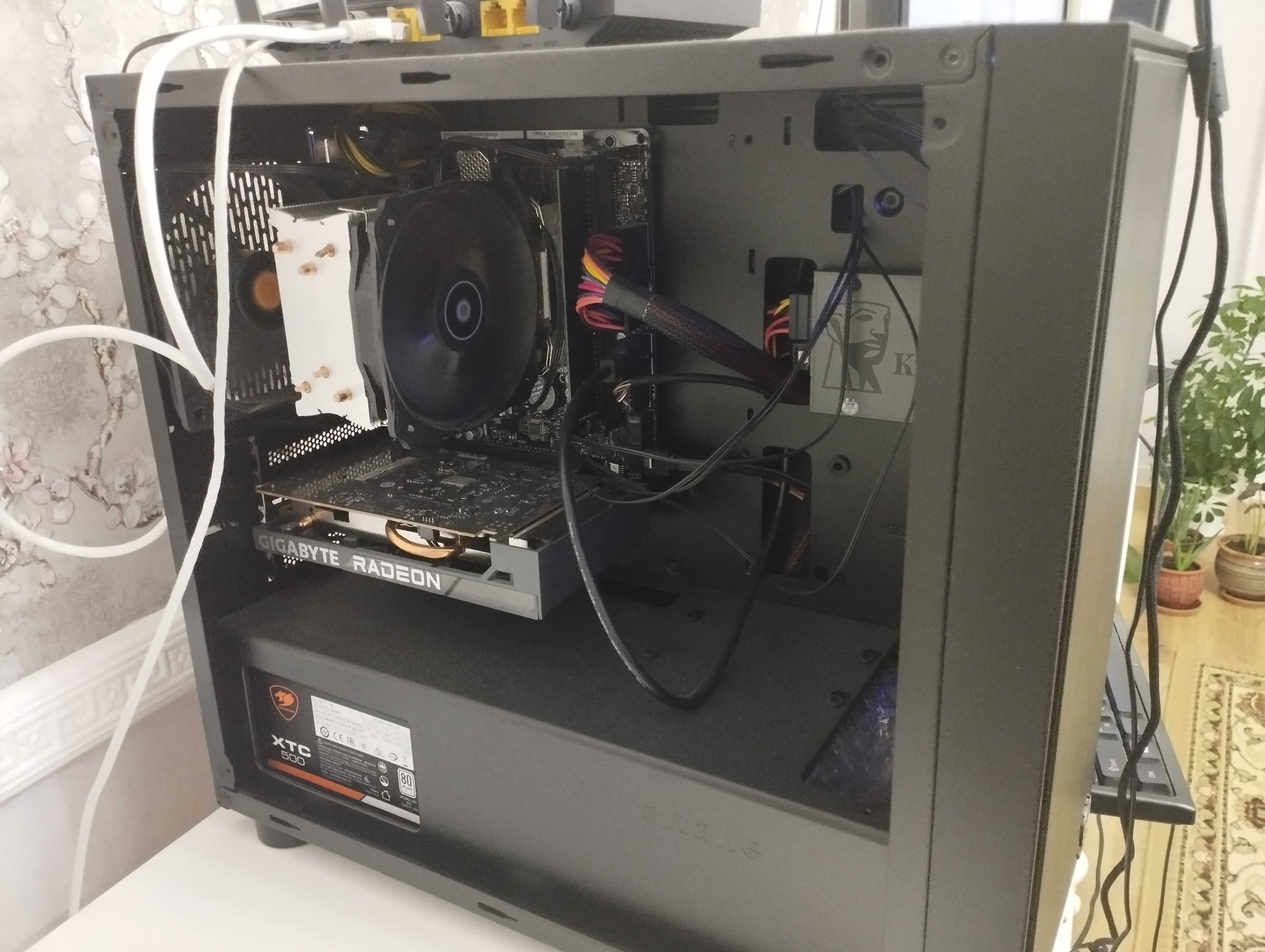 системный блок процессор 4-x ядерный 9100F видеокарта RX6400  4 гиг
