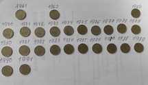 Продам монеты СССР номинал 20,15,10 копеек