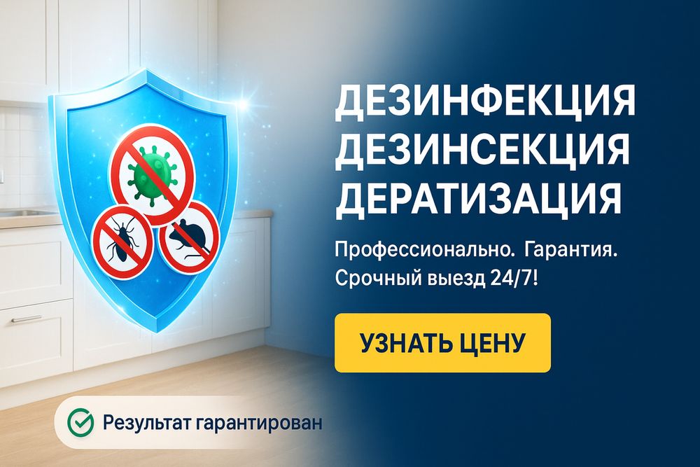 Провессиональная Дезинфекция Оброботка от Насекомых