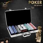 Покер в кейсе 300 фишек. Покерный набор. Poker game + карты зарики