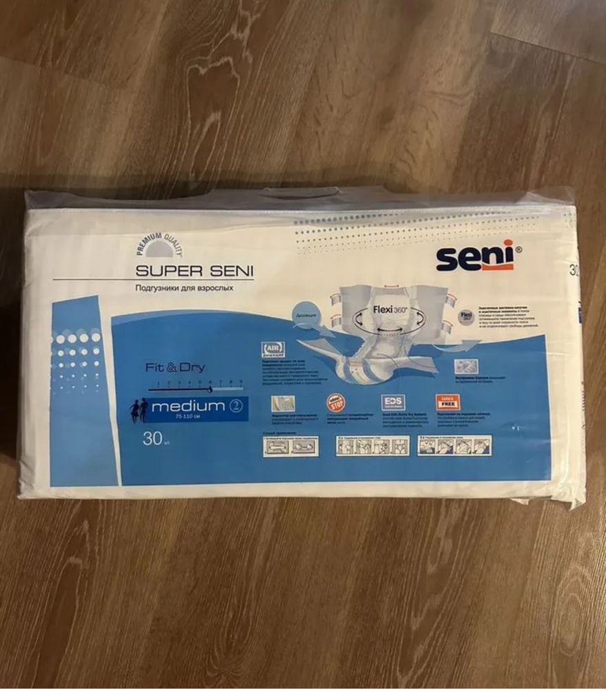 Подгузники для взрослых Seni Super  Medium 2 30шт