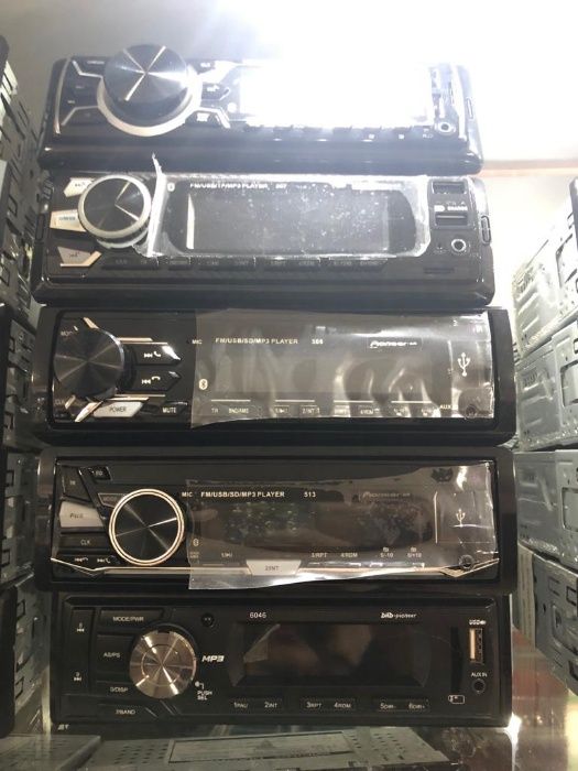 Автомагнитола магнитола магнитофон SD USB AUX FM BT Микрофон