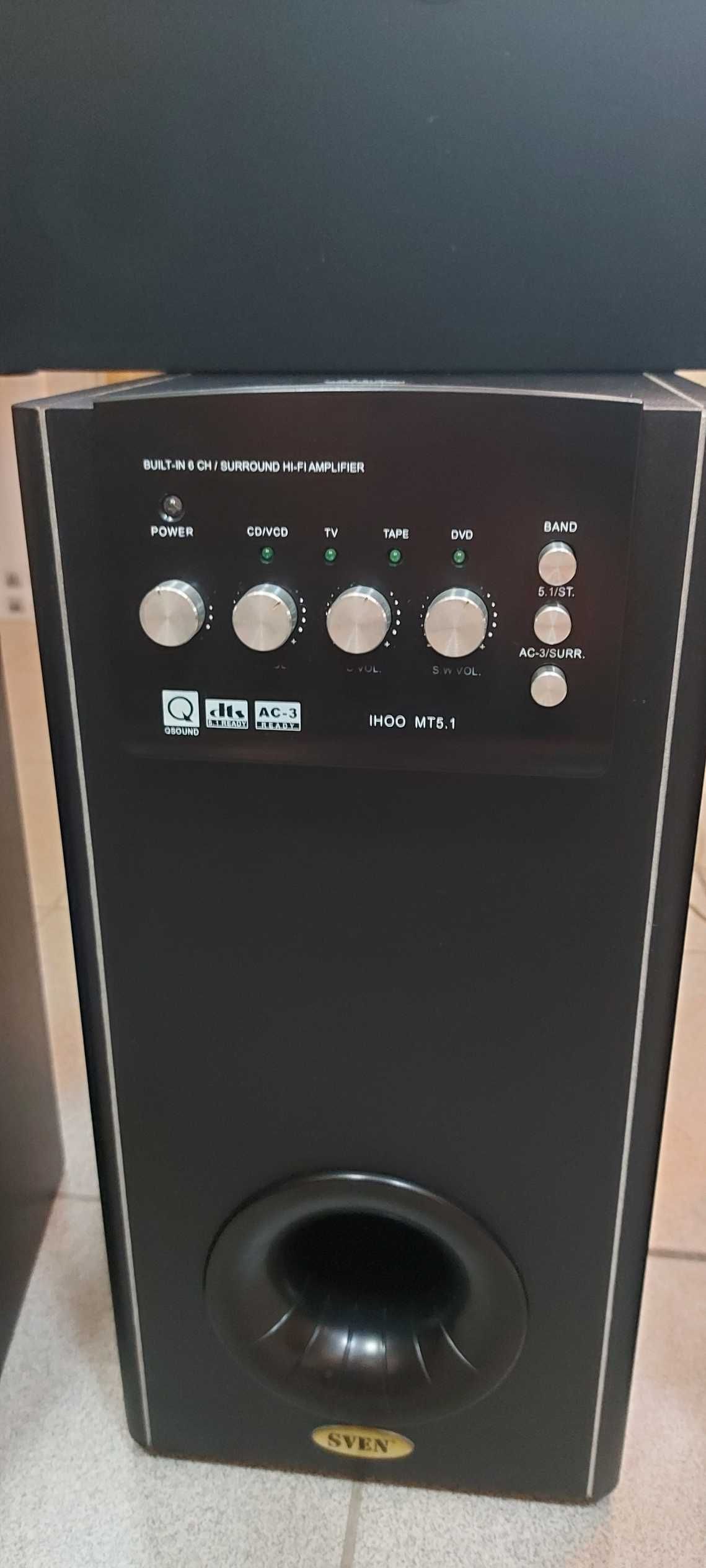 Акустическая система с сабвуфером  — Sven IHOO MT5.1 125W