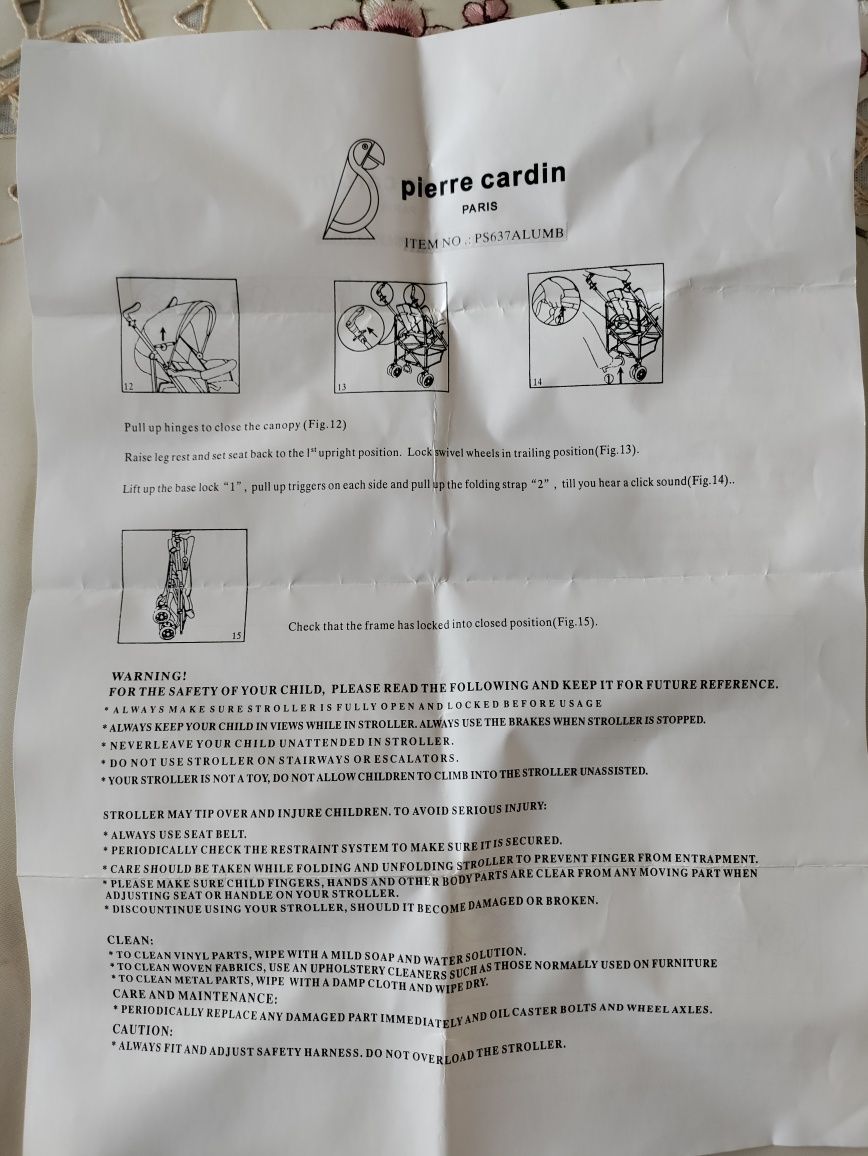 Продаю  НОВУЮ  коляску Pierre Cardin PS637
