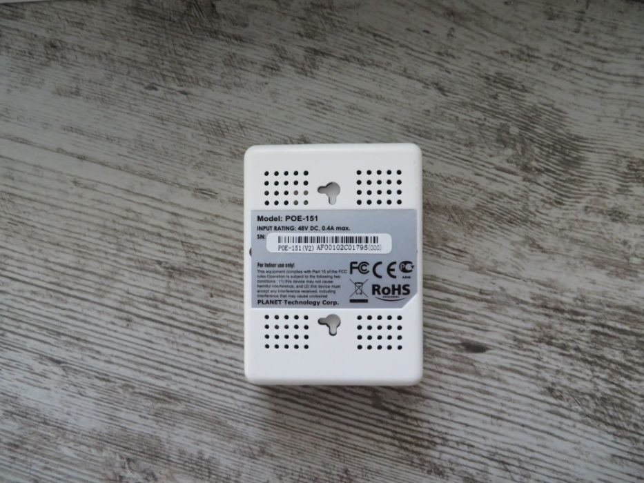 Инжекто Planet POE-151 - устройства подачи Питания через сеть Ethernet