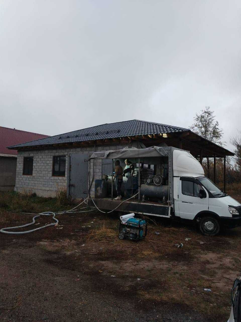 Пенобетон утепление крыши пенабетон Утепление крыши Шатыр жылыту