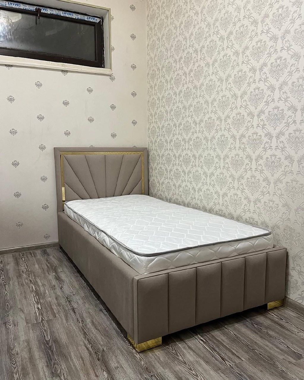 Кровать односпальная. Новый  кровать прямой из цеха. Производим в Ак