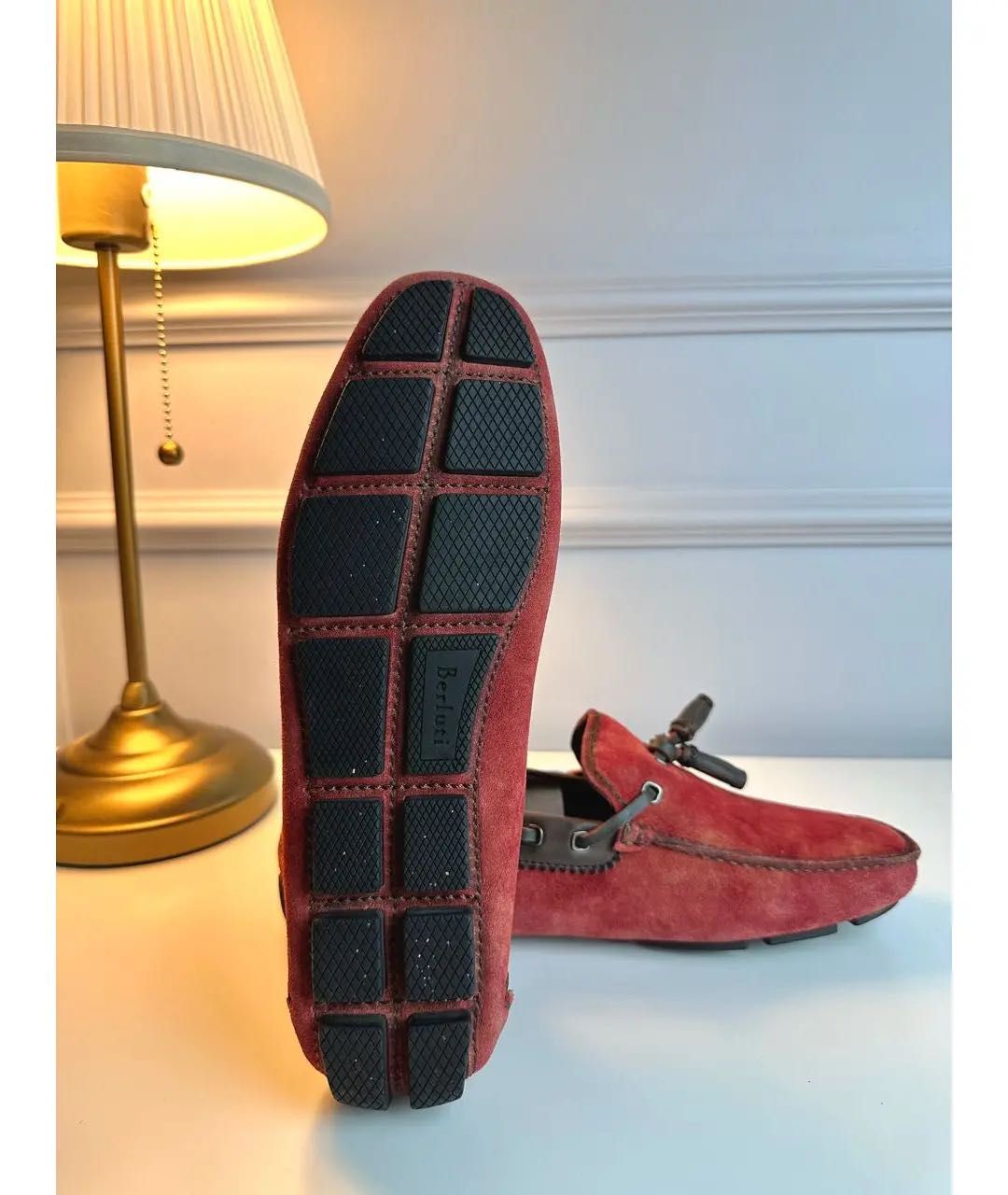 Мужские замшевые мокасины Berluti