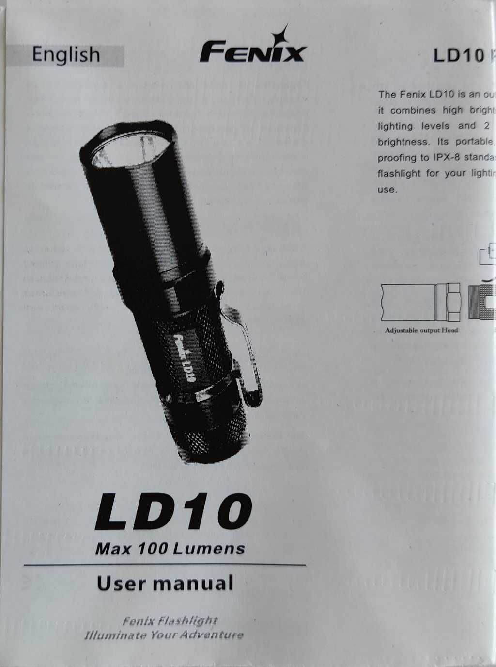 Фонарь Fenix LD10 для повседневного ношения