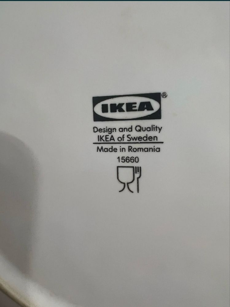 Тарелки Ikea белые икеа блюдце блюдо тарелка