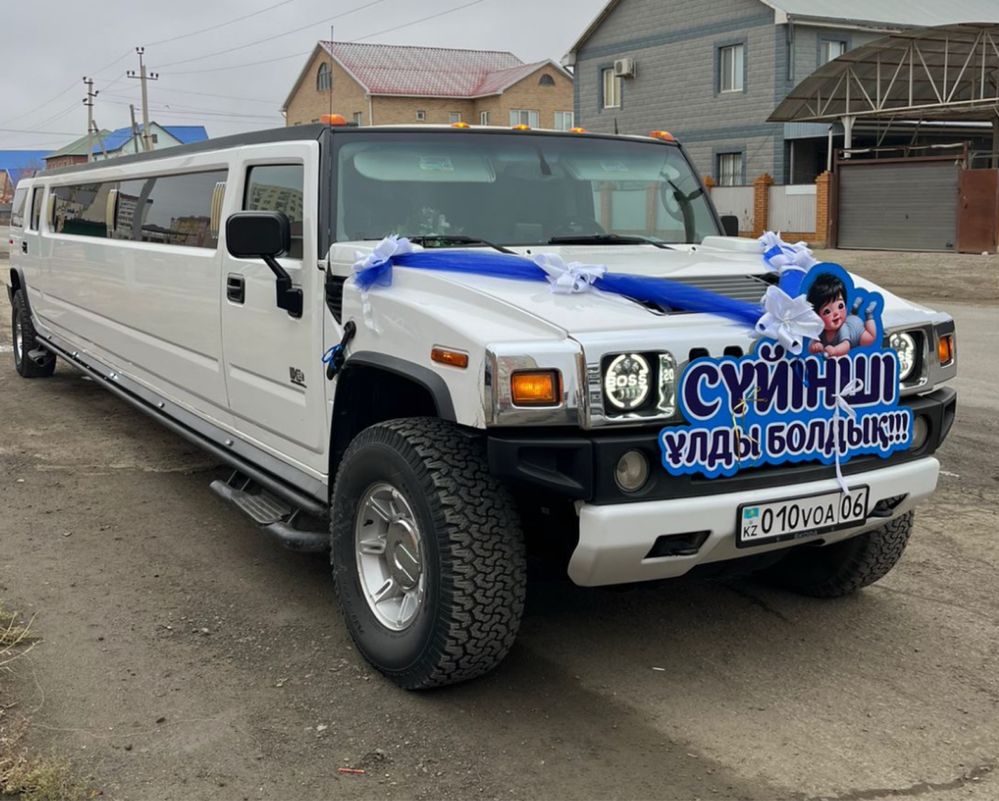 Аренда лимузина, HUMMER H2, выписка из роддома, свадьба, кортедж,прока