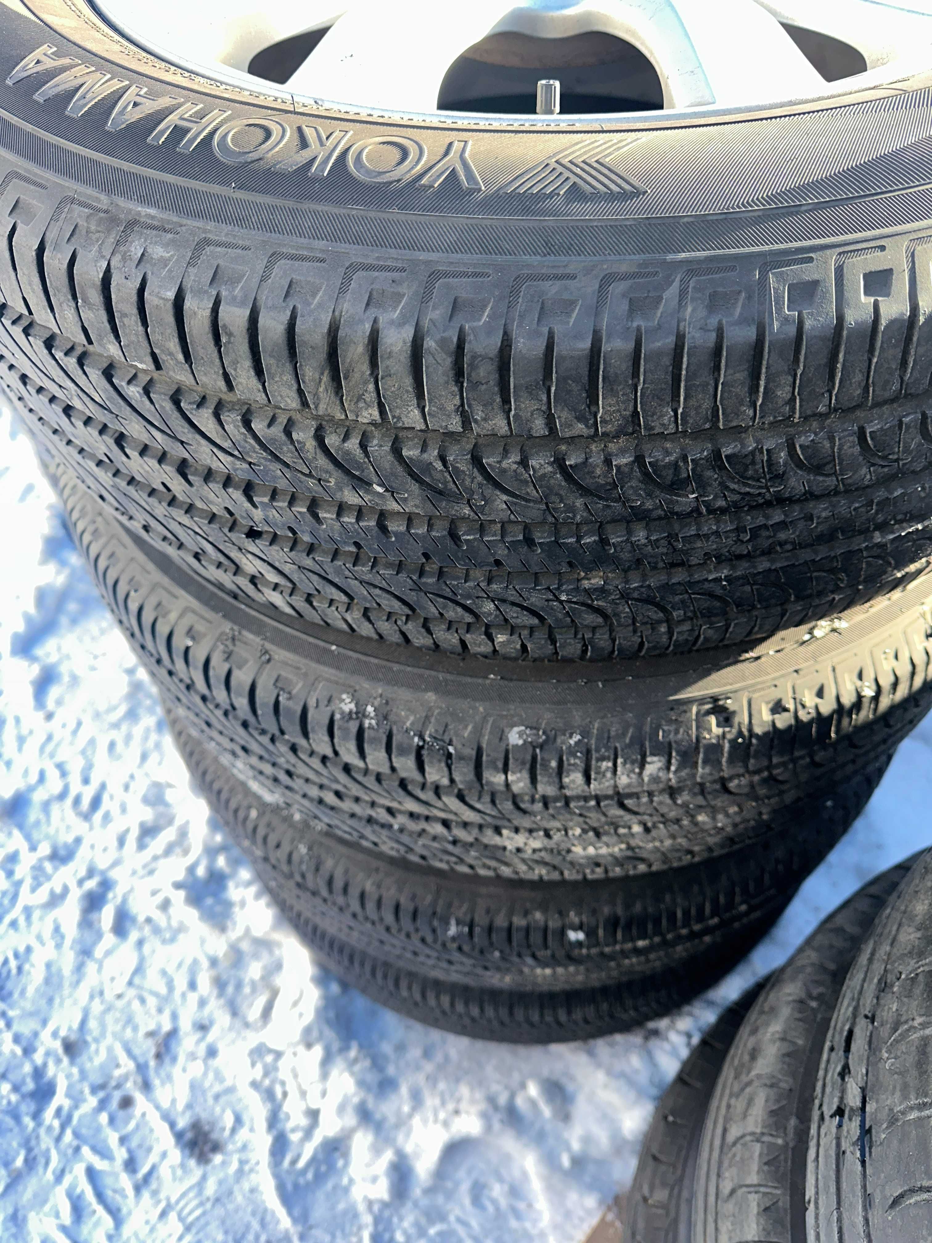 Диски с резиной на Mazda CX-7, Yokohama 235/60 R18, 5/114.3 из Японии