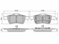 Колодки тормозные зад  Ford Focus