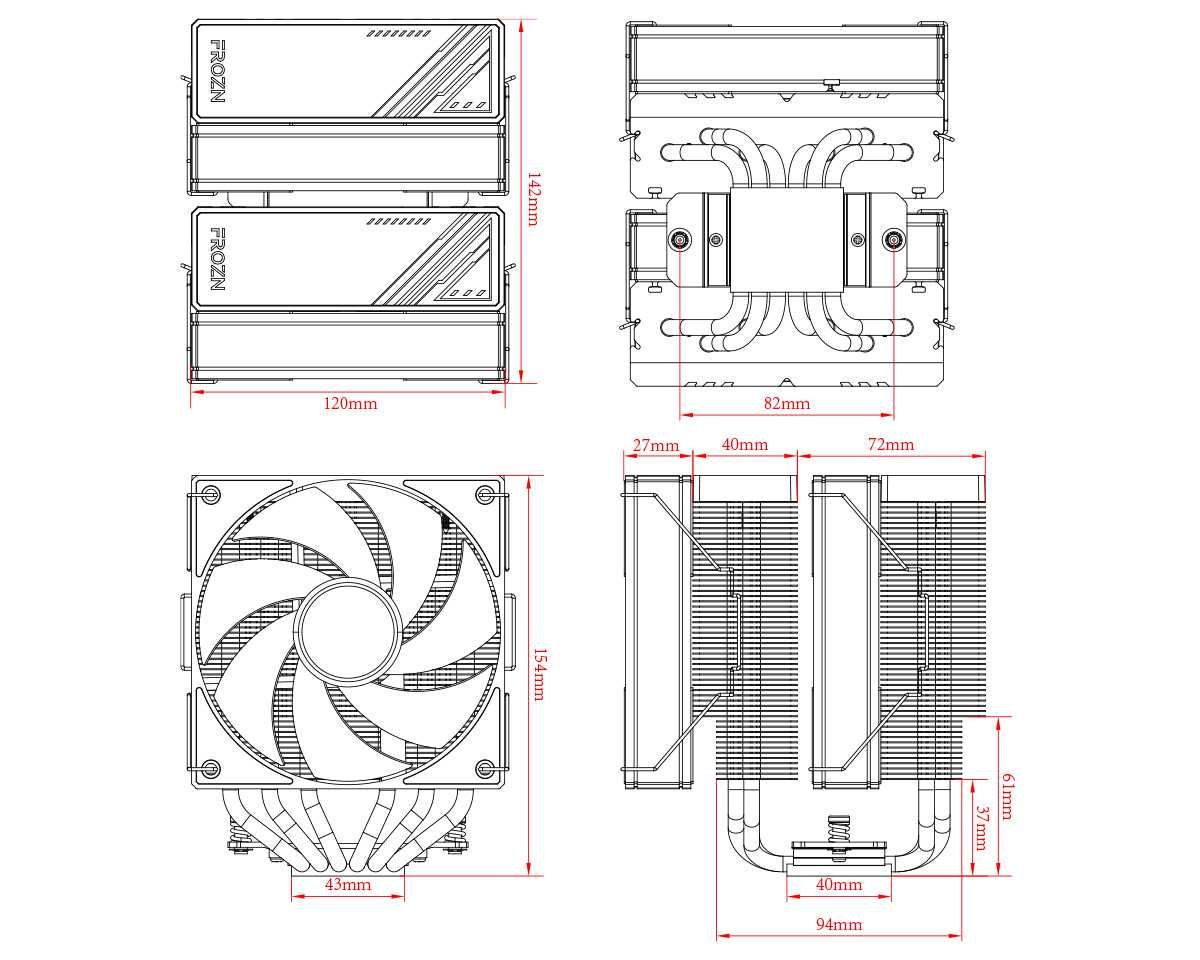 Кулер для процессора ID-COOLING FROZN A620 ARGB