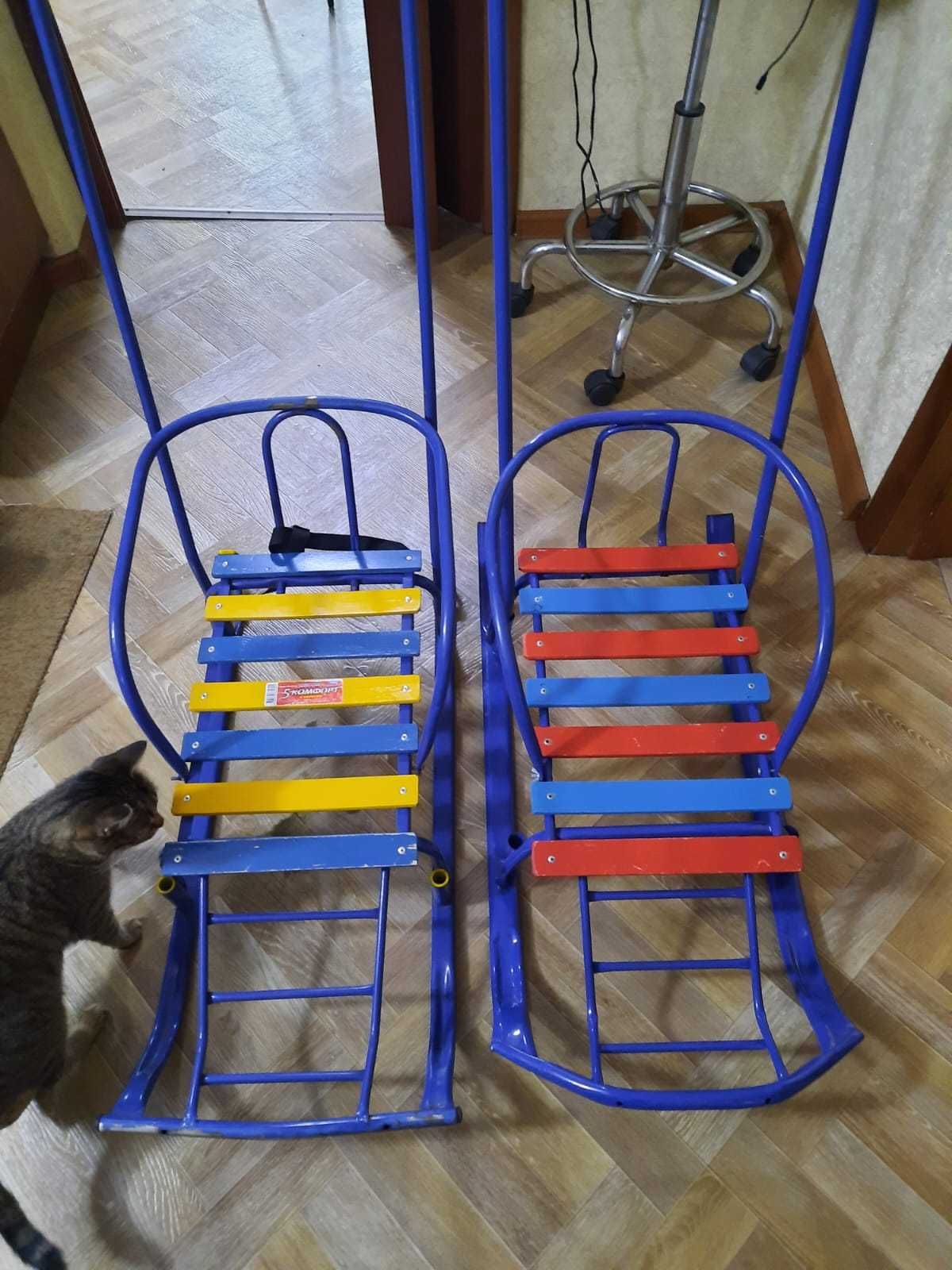 Санки детские от 0 до 5л. И от 3х до 10л.