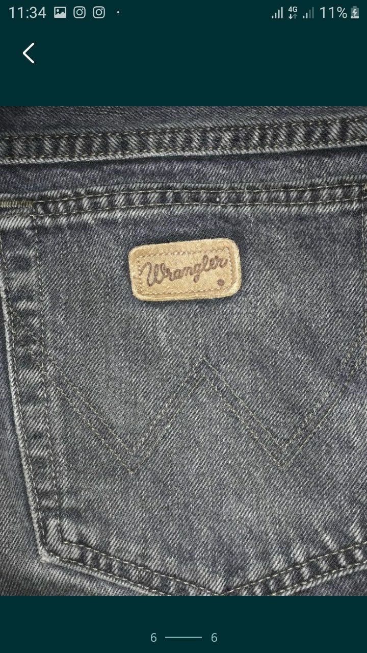 Мужские фирменные джинсы Wrangler размер 36