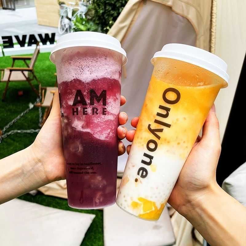 Стаканы для Bubble tea с логотипом Джуз боллы, тапиока, Джем, трубочки