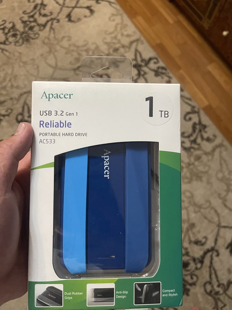 Внешний жесткий диск 1 TB 2.5", Apacer AC533, Blue