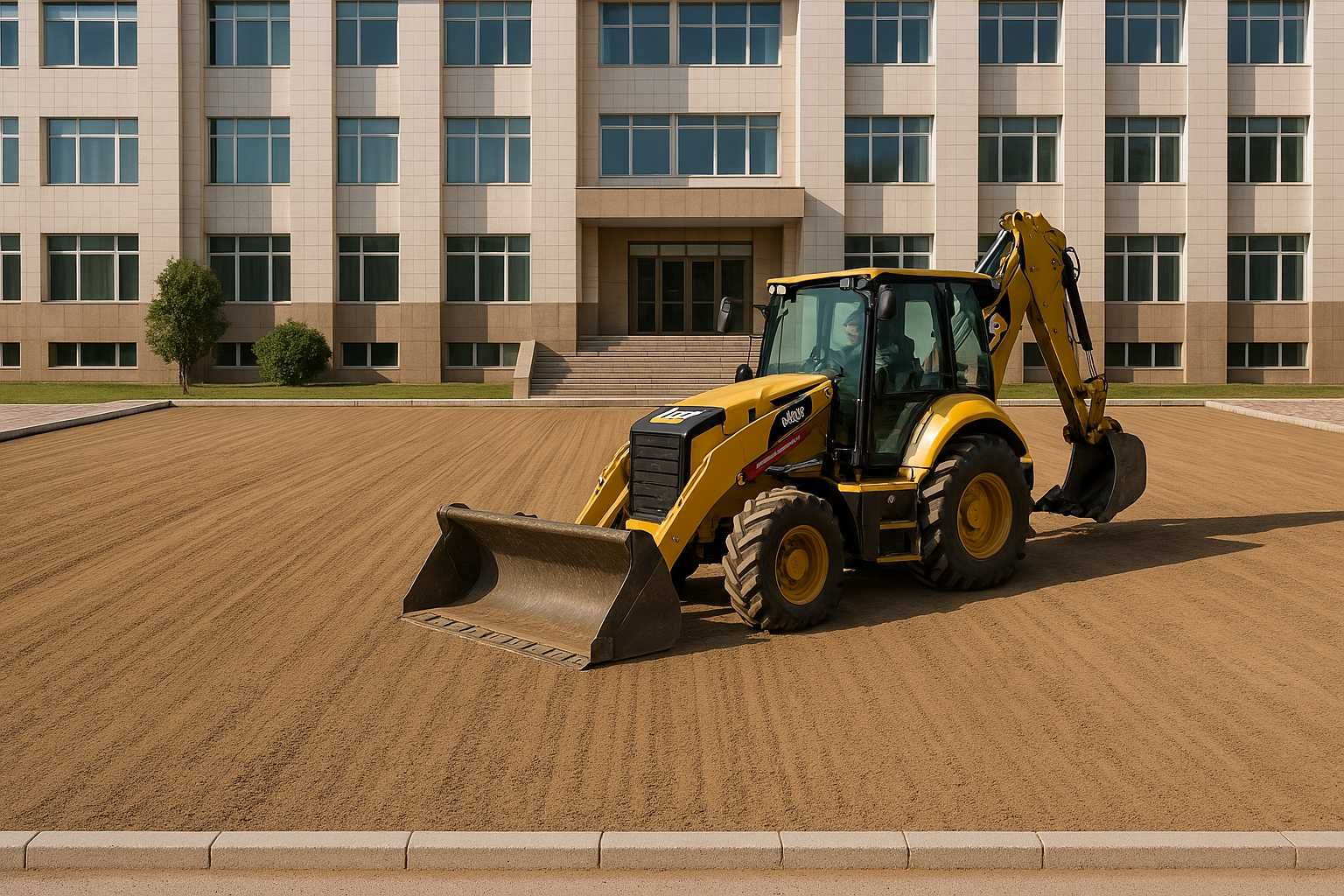 Услуги экскаватора-погрузчика CAT 428F2 в Таразе | Быстро и аккуратно