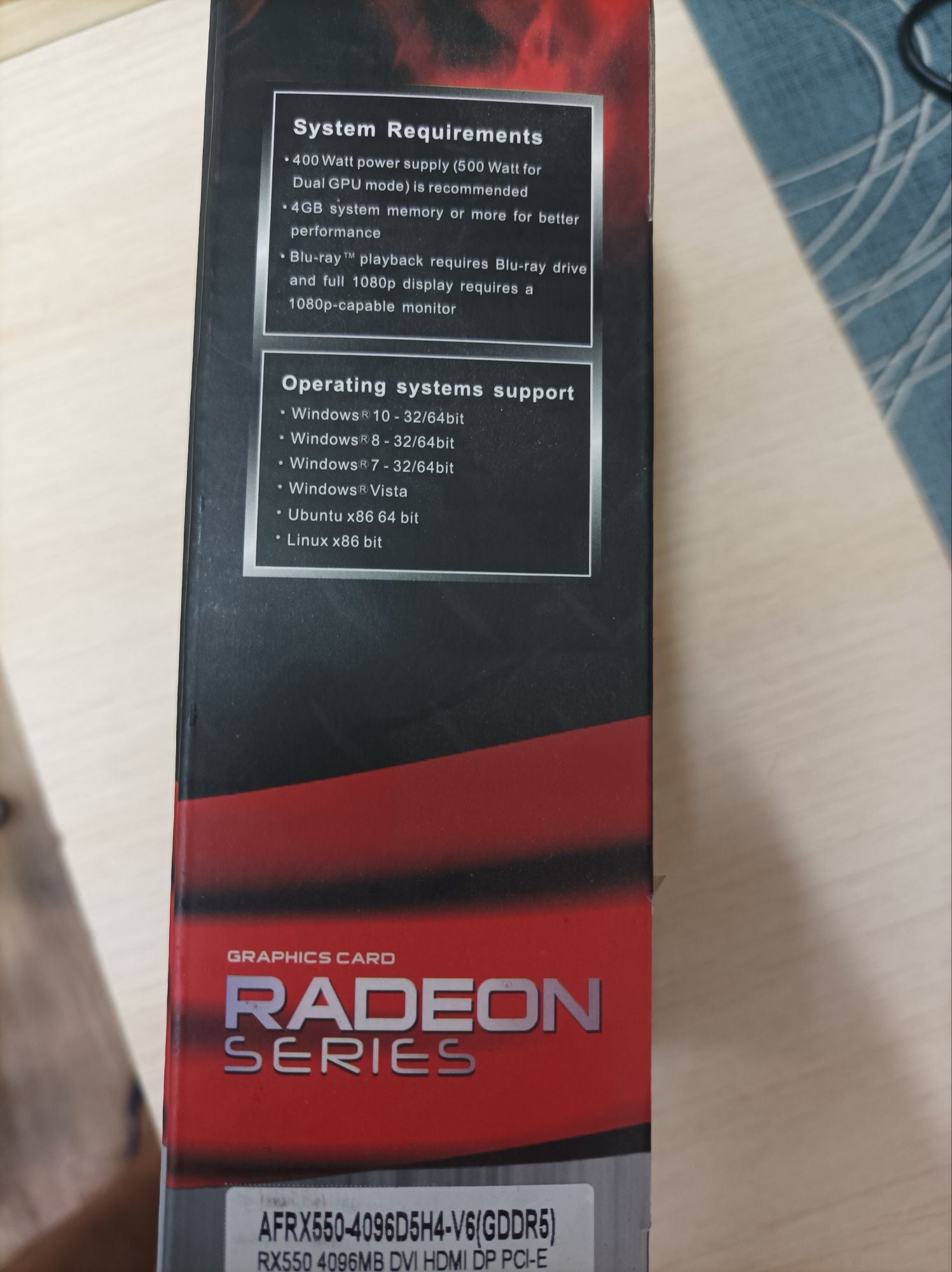 видеокарта rx550
