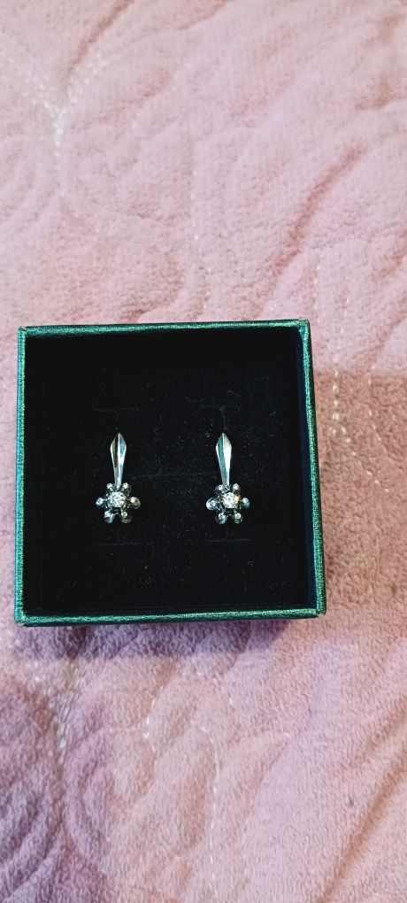 Продажа серьги камень фианит