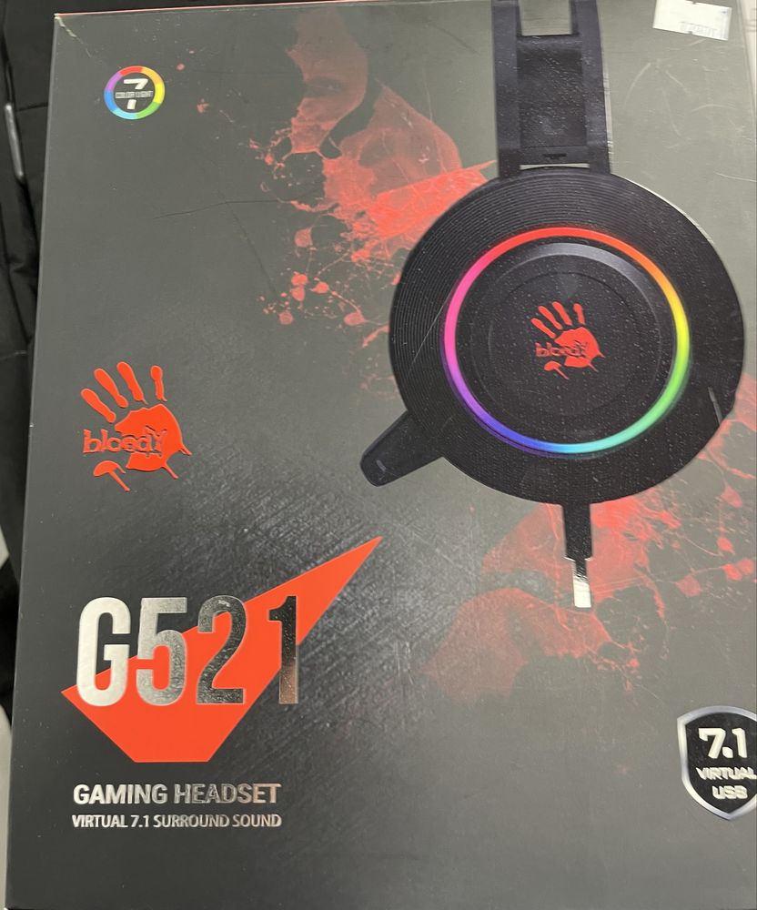 Наушники A4Tech Bloody G521 черные